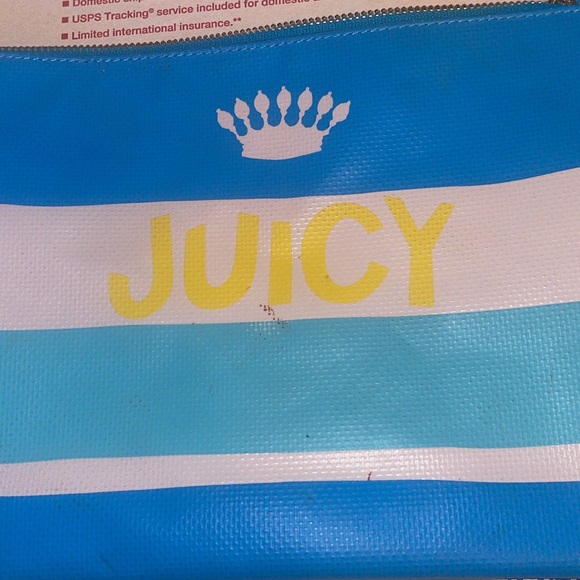 Vintage juicy contour Y2K wristlet/handbag with pink/orange tassel zipper pouch - Picture 12 of 17